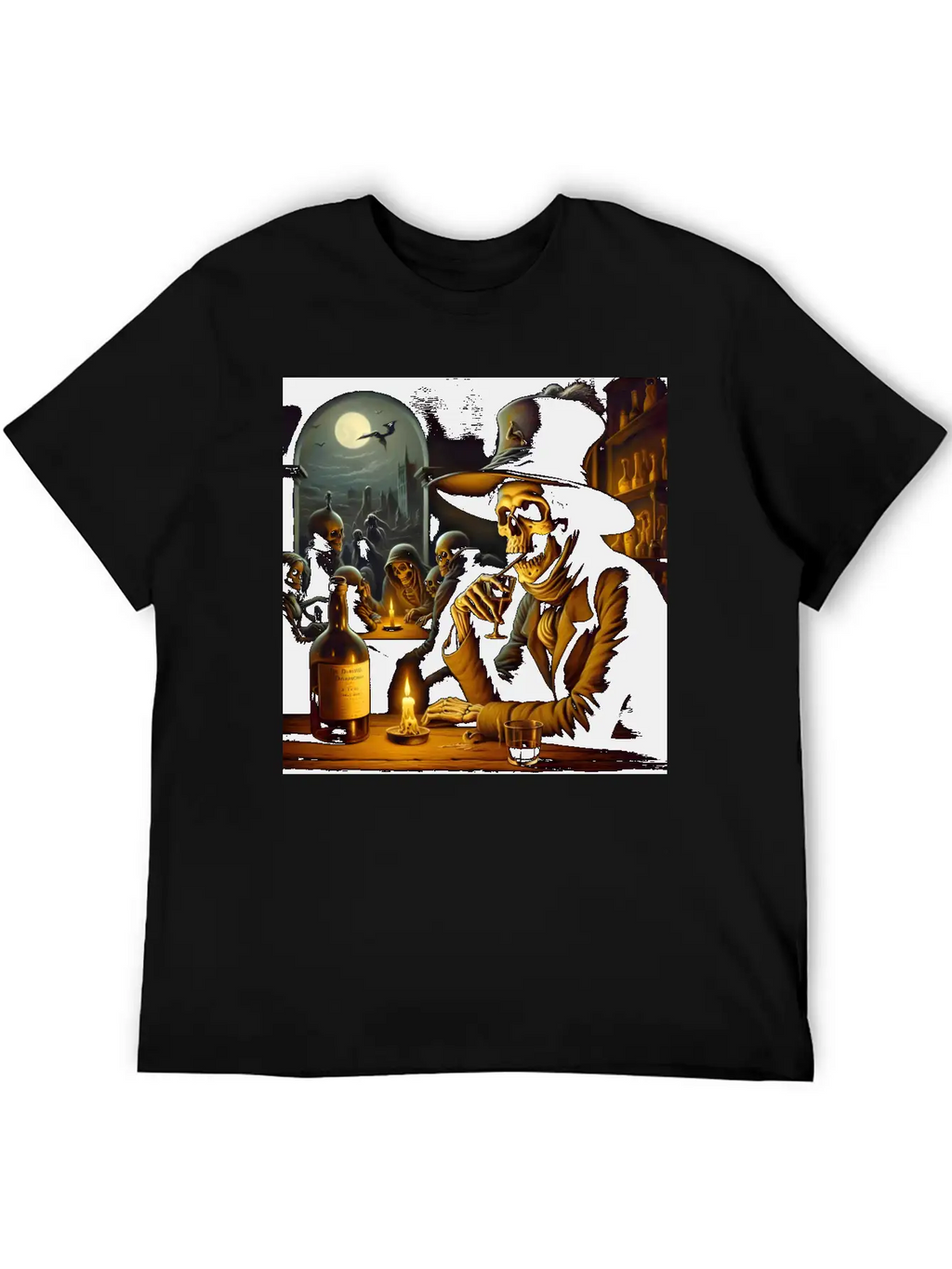 The Tavern Of Lost Souls: A Toast To The Afterlife Unisex Short Sleeve Soft Cotton T-Shirt – Casual Everyday Wear