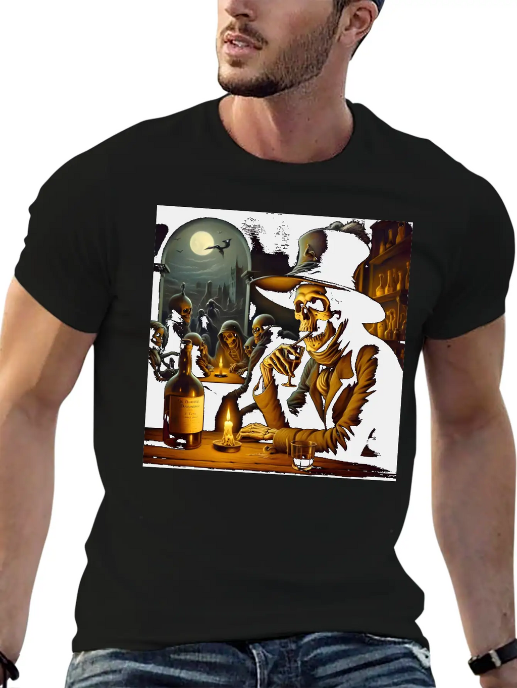 The Tavern Of Lost Souls: A Toast To The Afterlife Unisex Short Sleeve Soft Cotton T-Shirt – Casual Everyday Wear