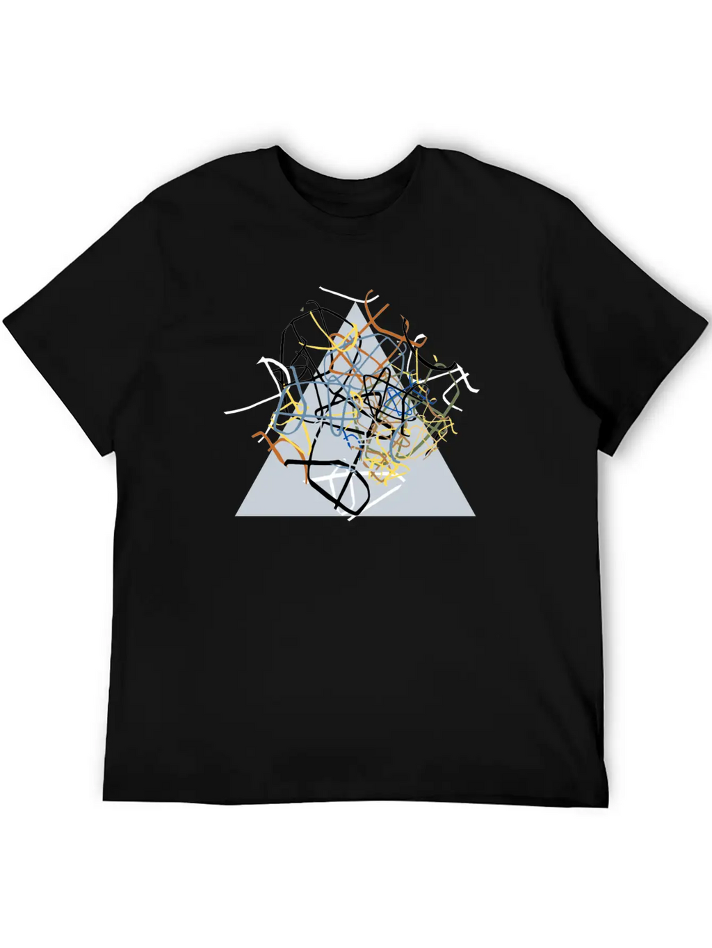 The Triangle Unisex Short Sleeve Soft Cotton T-Shirt – Casual Everyday Wear