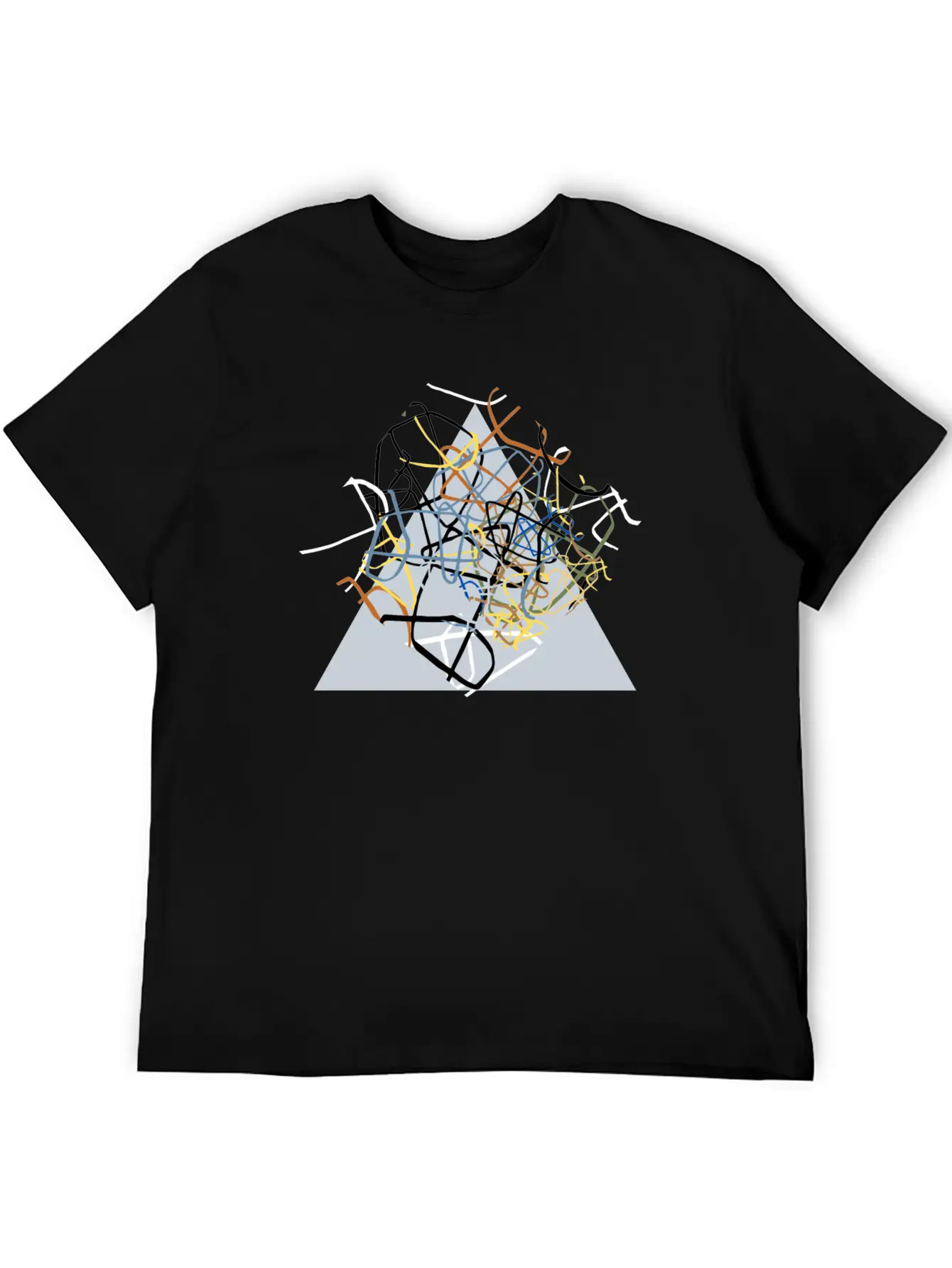 The Triangle Unisex Short Sleeve Soft Cotton T-Shirt – Casual Everyday Wear