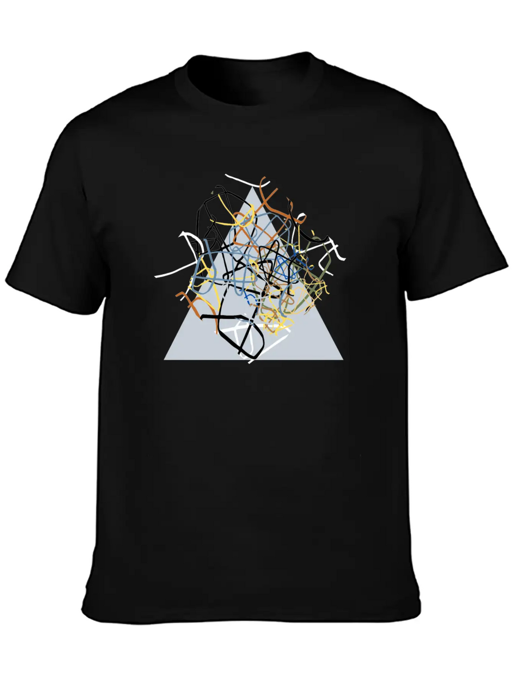 The Triangle Unisex Short Sleeve Soft Cotton T-Shirt – Casual Everyday Wear