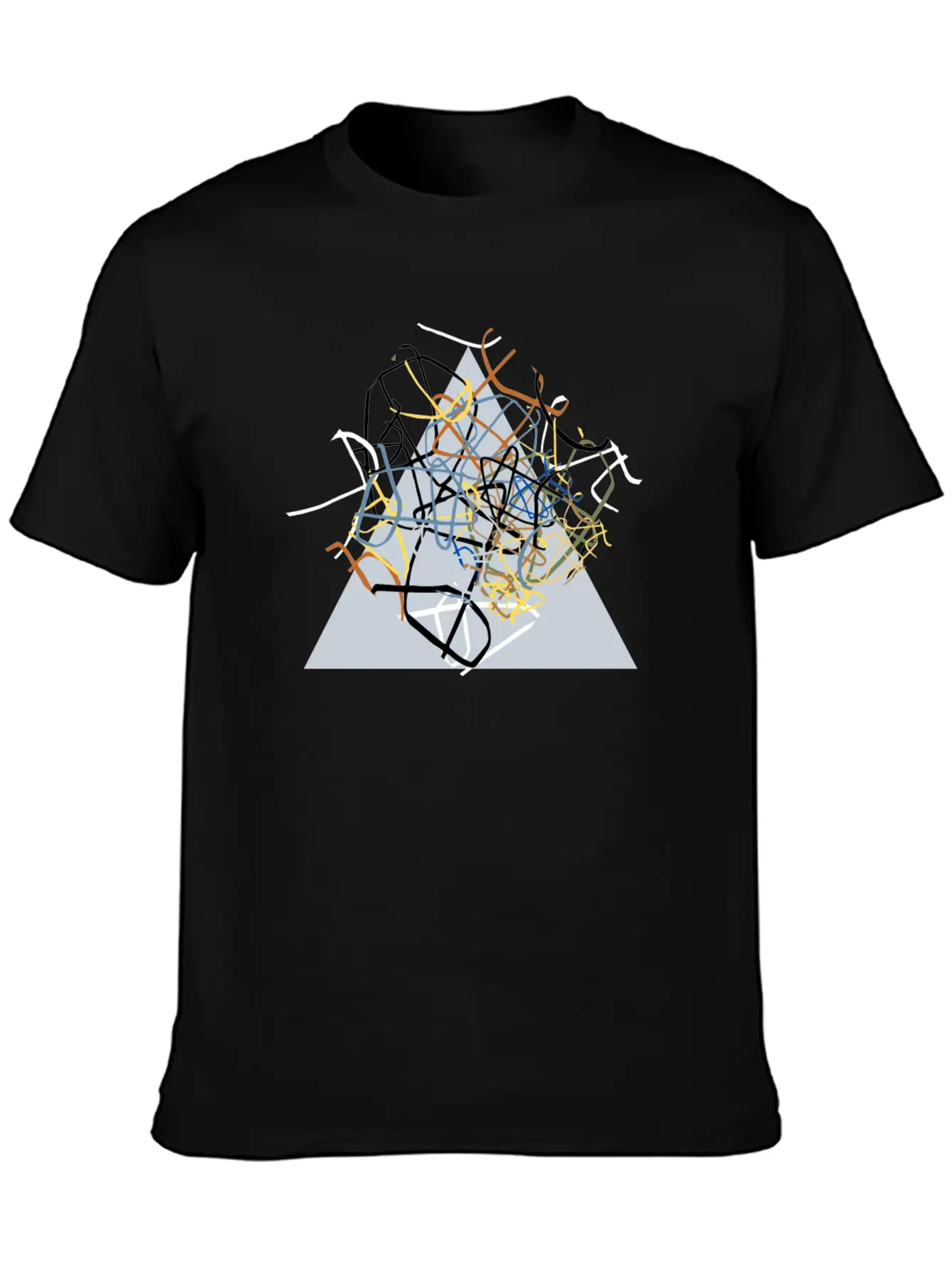 The Triangle Unisex Short Sleeve Soft Cotton T-Shirt – Casual Everyday Wear