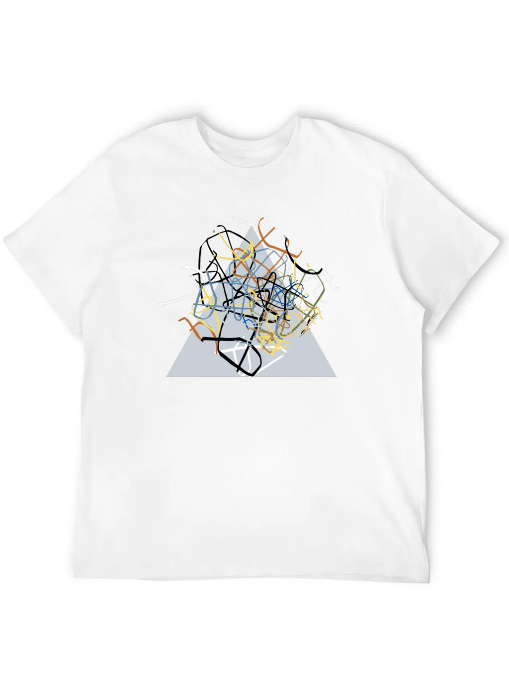 The Triangle Unisex Short Sleeve Soft Cotton T-Shirt – Casual Everyday Wear