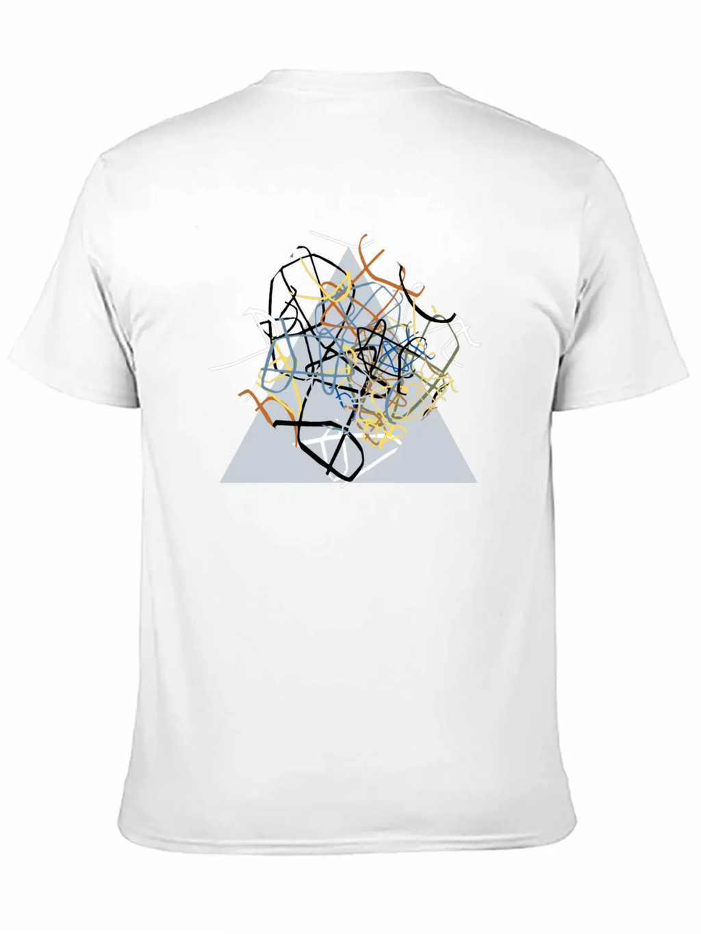 The Triangle Unisex Short Sleeve Soft Cotton T-Shirt – Casual Everyday Wear