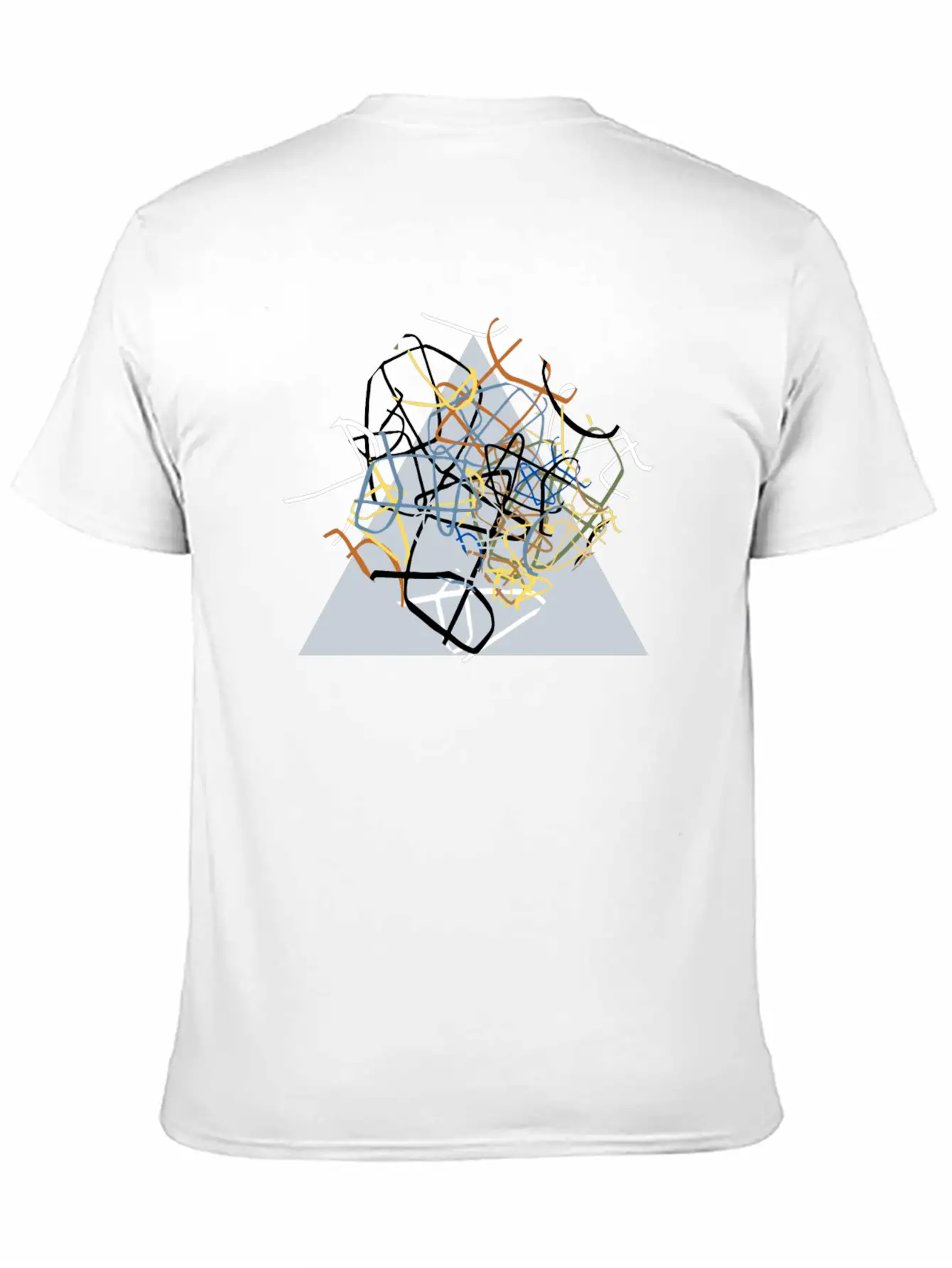 The Triangle Unisex Short Sleeve Soft Cotton T-Shirt – Casual Everyday Wear