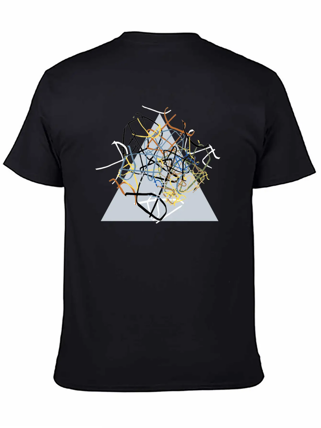 The Triangle Unisex Short Sleeve Soft Cotton T-Shirt – Casual Everyday Wear