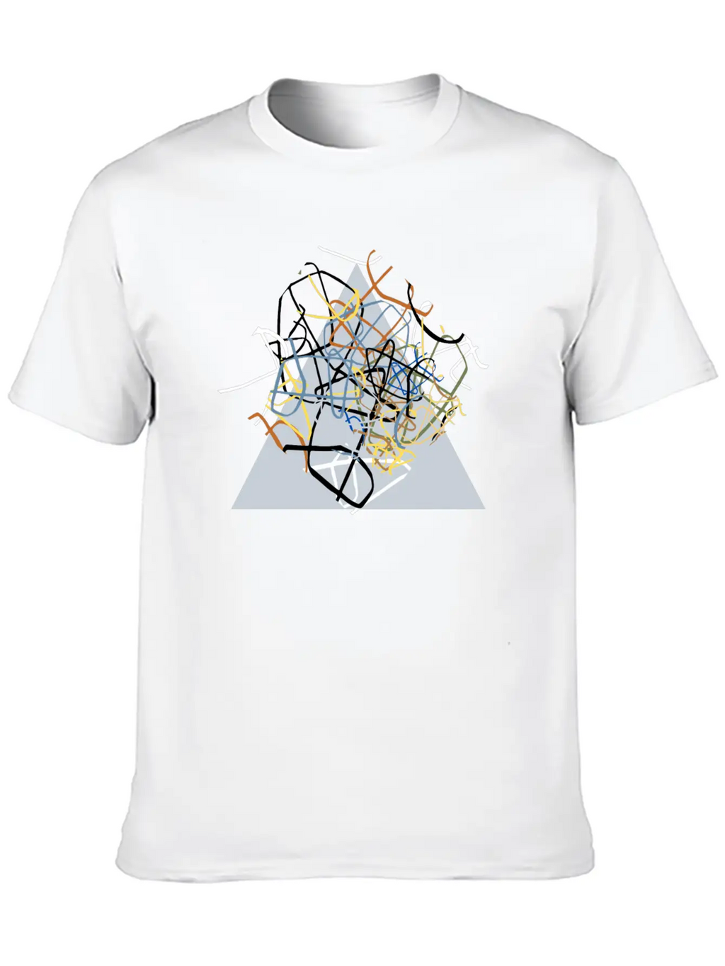 The Triangle Unisex Short Sleeve Soft Cotton T-Shirt – Casual Everyday Wear