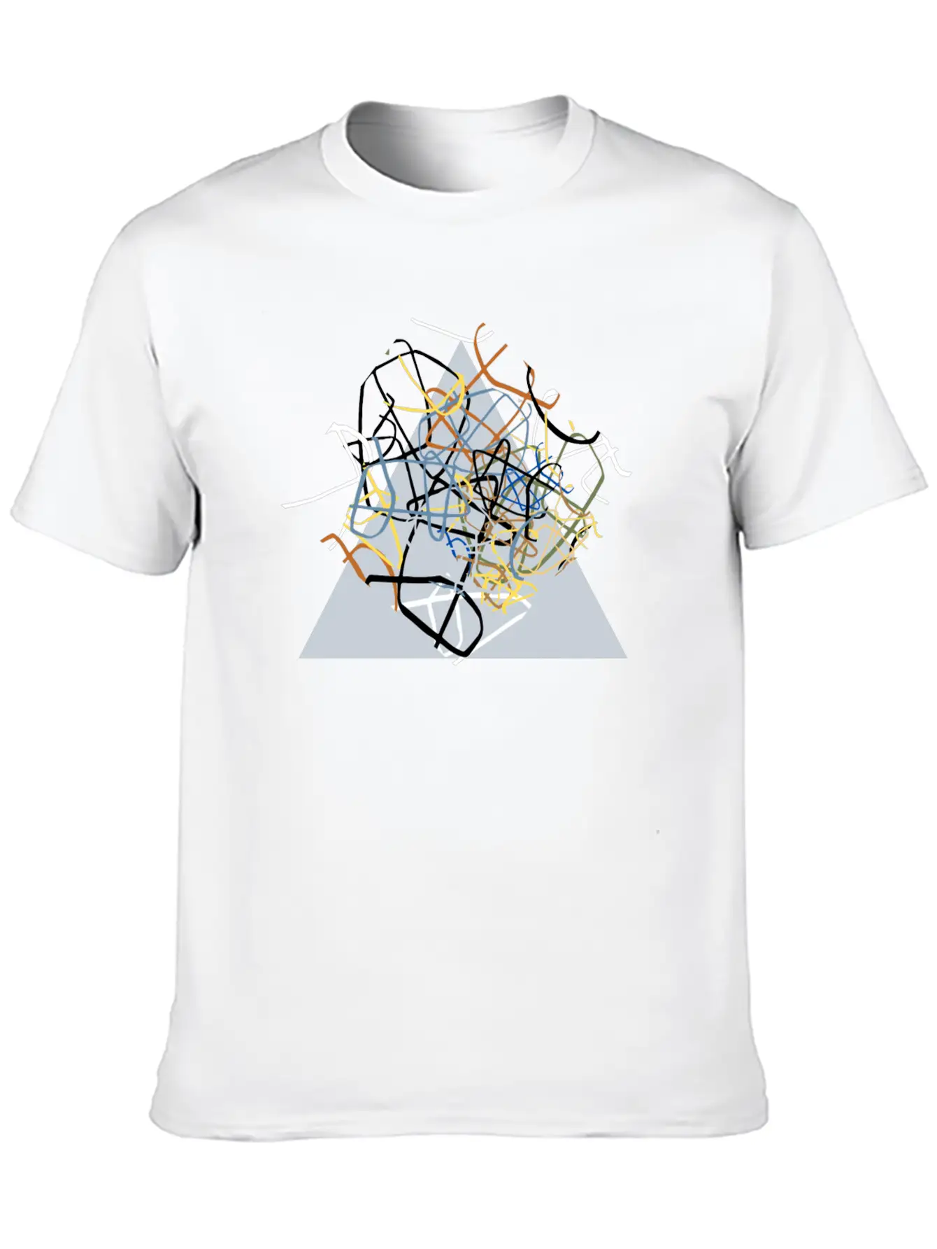 The Triangle Unisex Short Sleeve Soft Cotton T-Shirt – Casual Everyday Wear