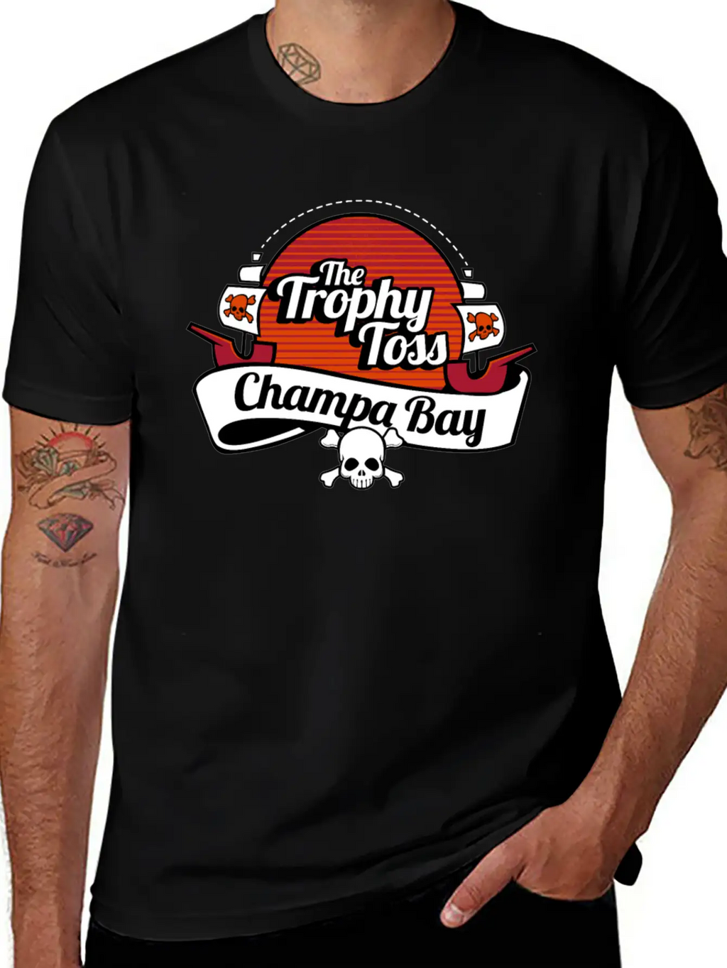 The Trophy Toss Champa Bay Breathable Soft Cotton T-Shirt – Timeless Casual Look