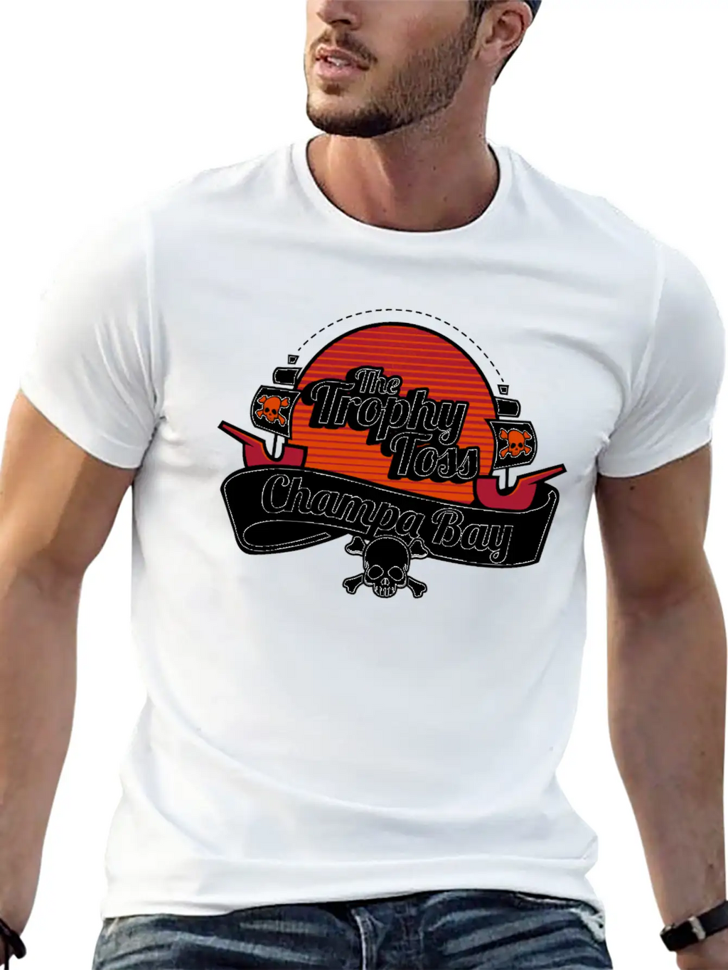 The Trophy Toss Champa Bay Breathable Soft Cotton T-Shirt – Timeless Casual Look