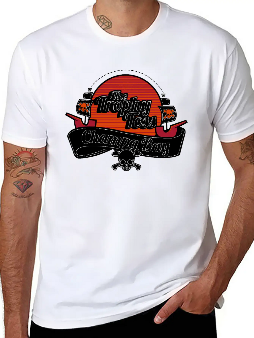 The Trophy Toss Champa Bay Breathable Soft Cotton T-Shirt – Timeless Casual Look
