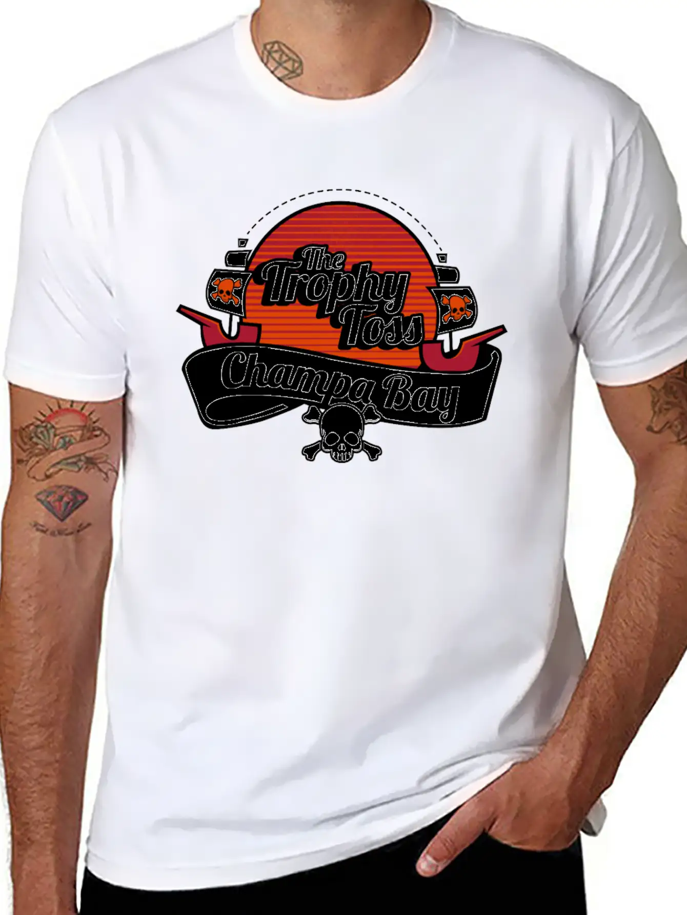 The Trophy Toss Champa Bay Breathable Soft Cotton T-Shirt – Timeless Casual Look