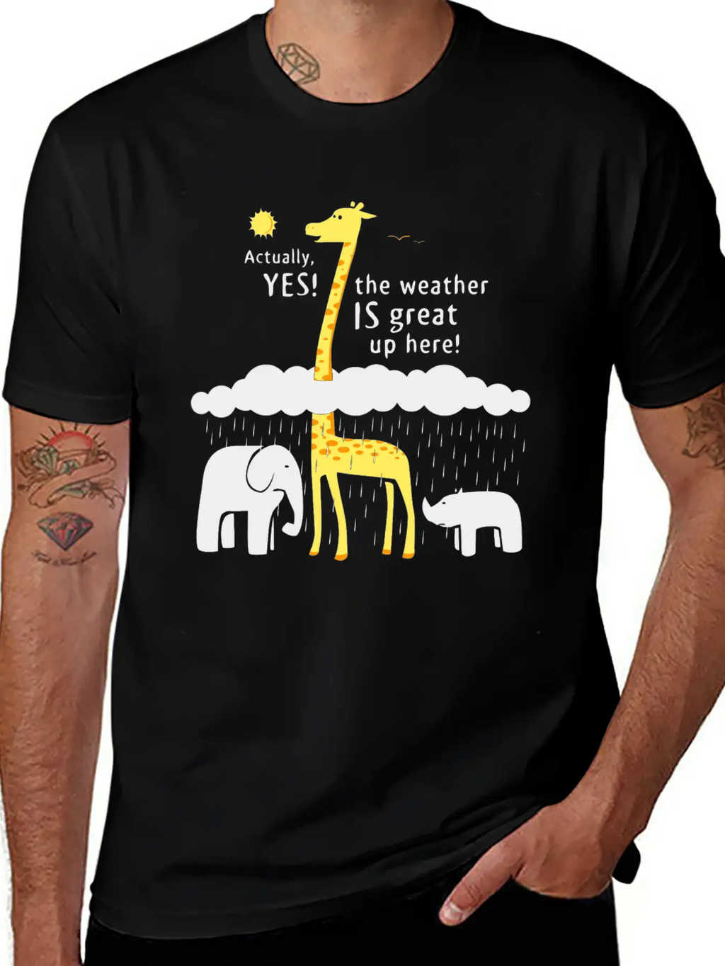 The Weather Is Great Up Here Breathable Soft Cotton T-Shirt – Timeless Casual Look
