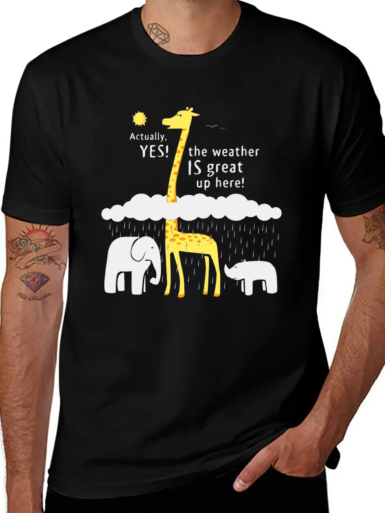The Weather Is Great Up Here Breathable Soft Cotton T-Shirt – Timeless Casual Look