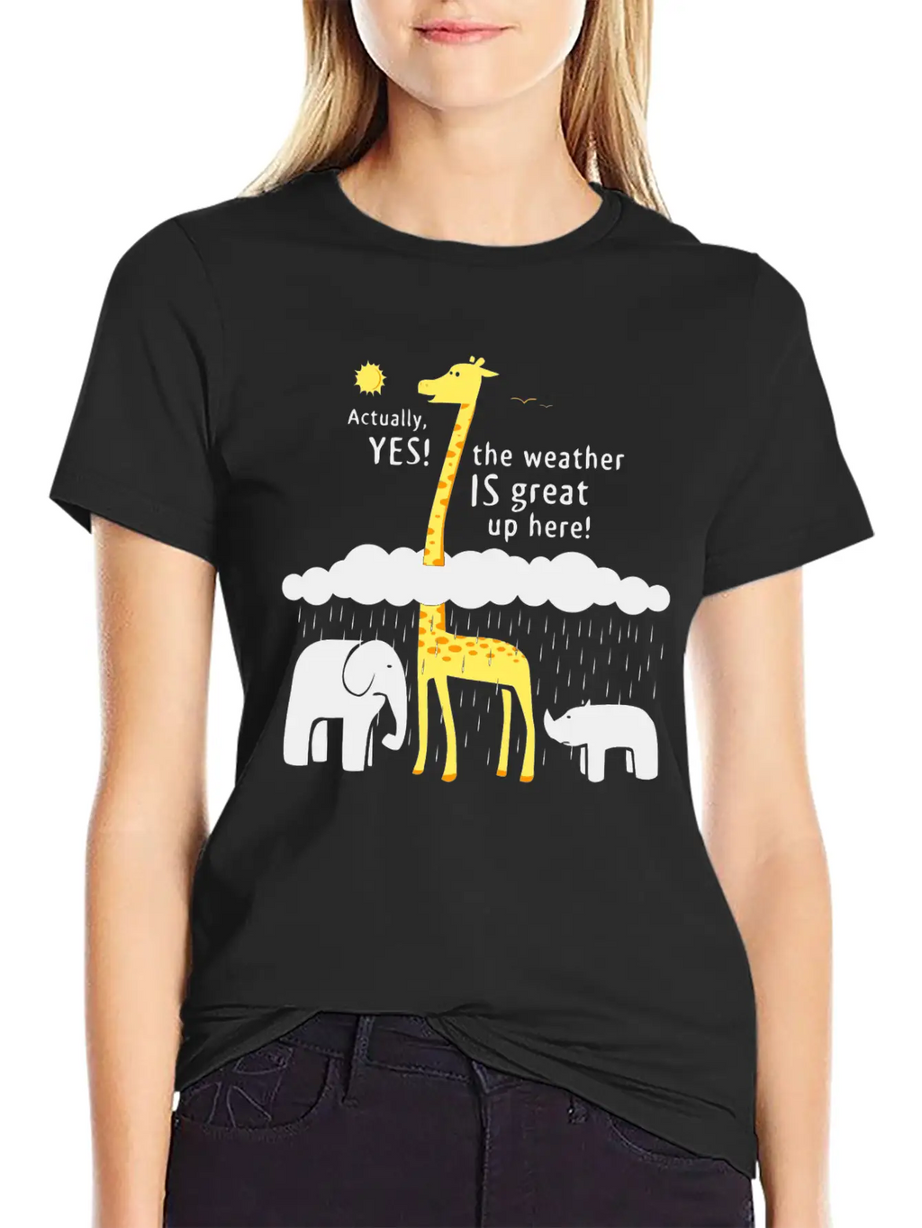 The Weather Is Great Up Here Breathable Soft Cotton T-Shirt – Timeless Casual Look