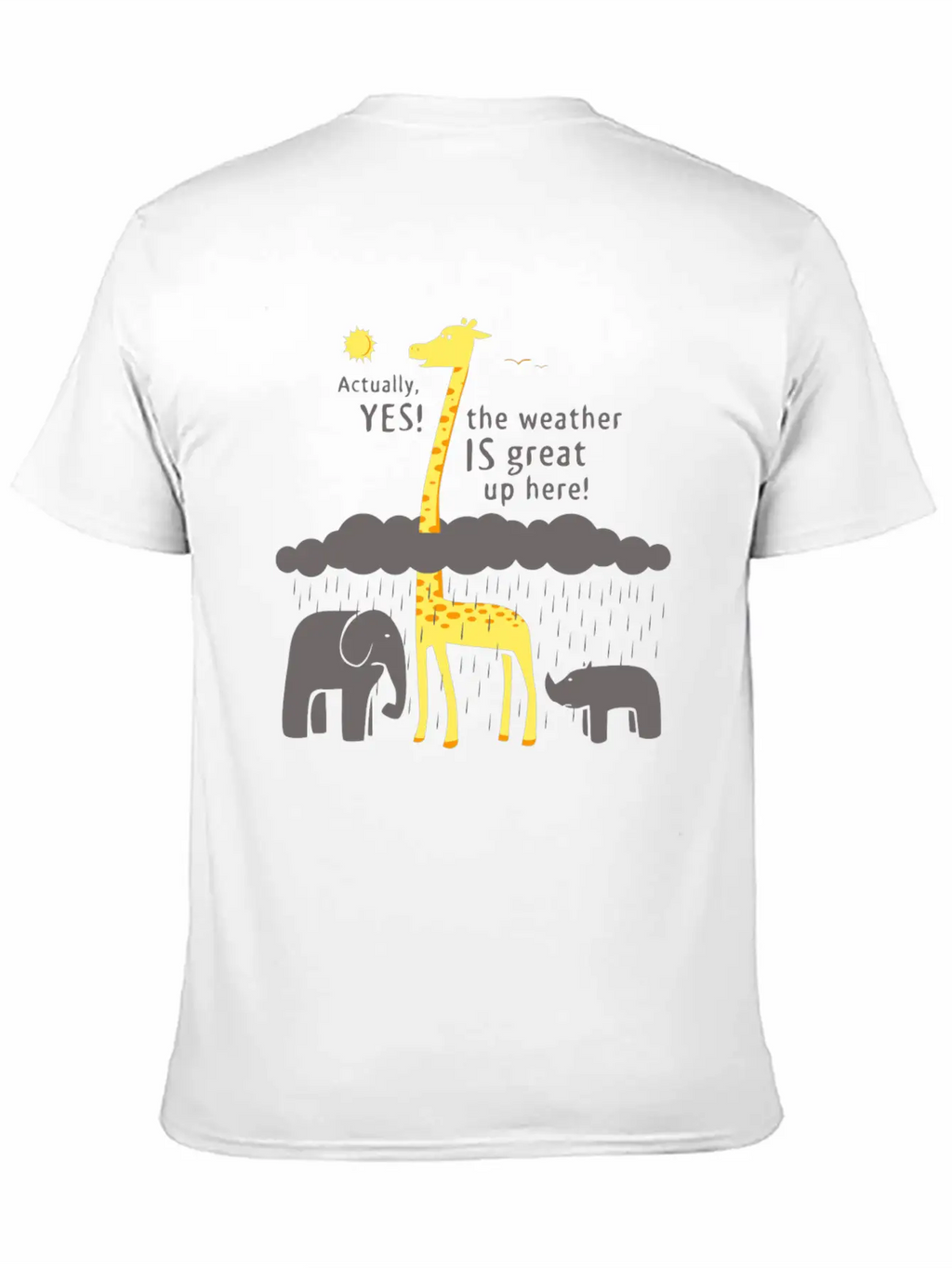 The Weather Is Great Up Here Breathable Soft Cotton T-Shirt – Timeless Casual Look