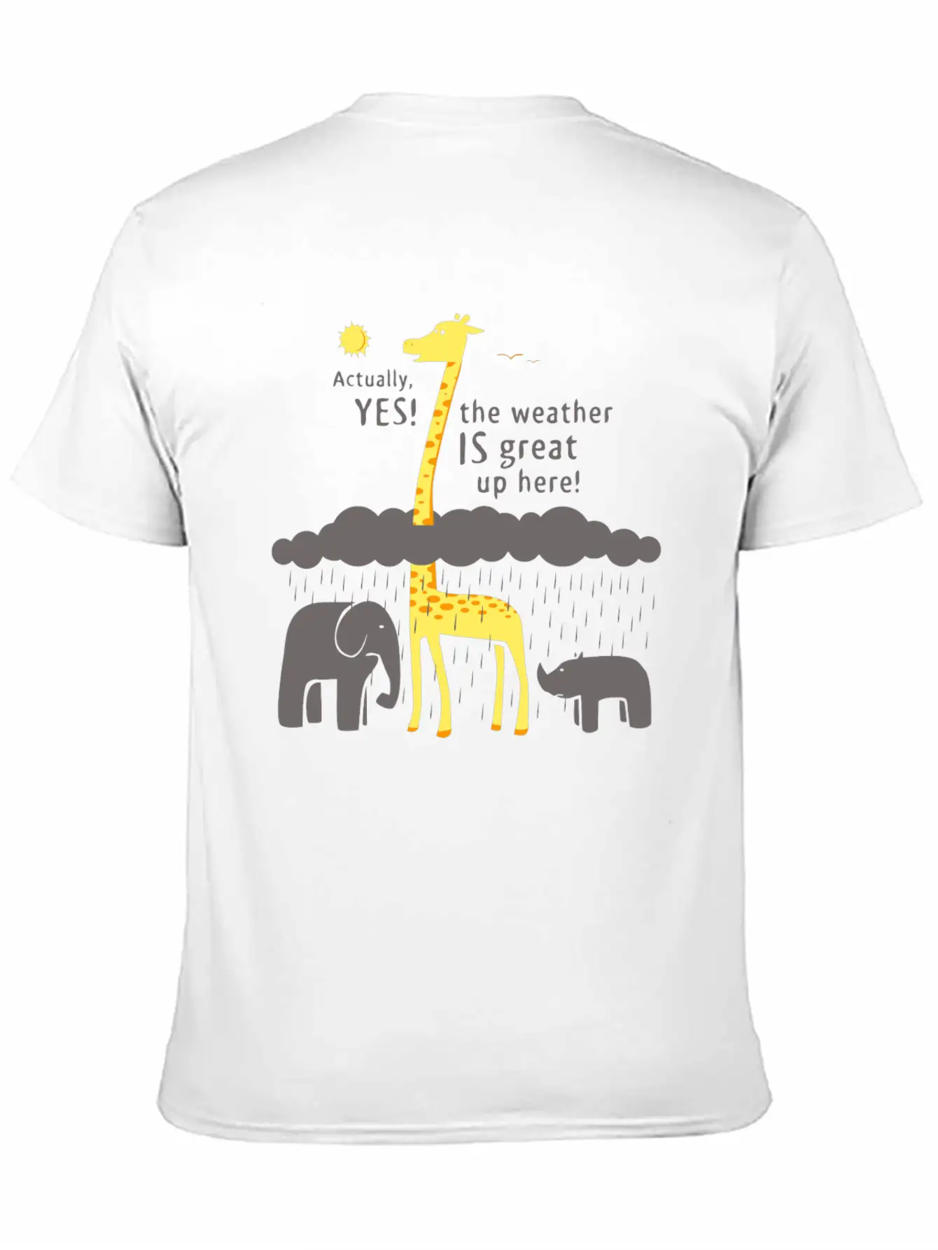 The Weather Is Great Up Here Breathable Soft Cotton T-Shirt – Timeless Casual Look