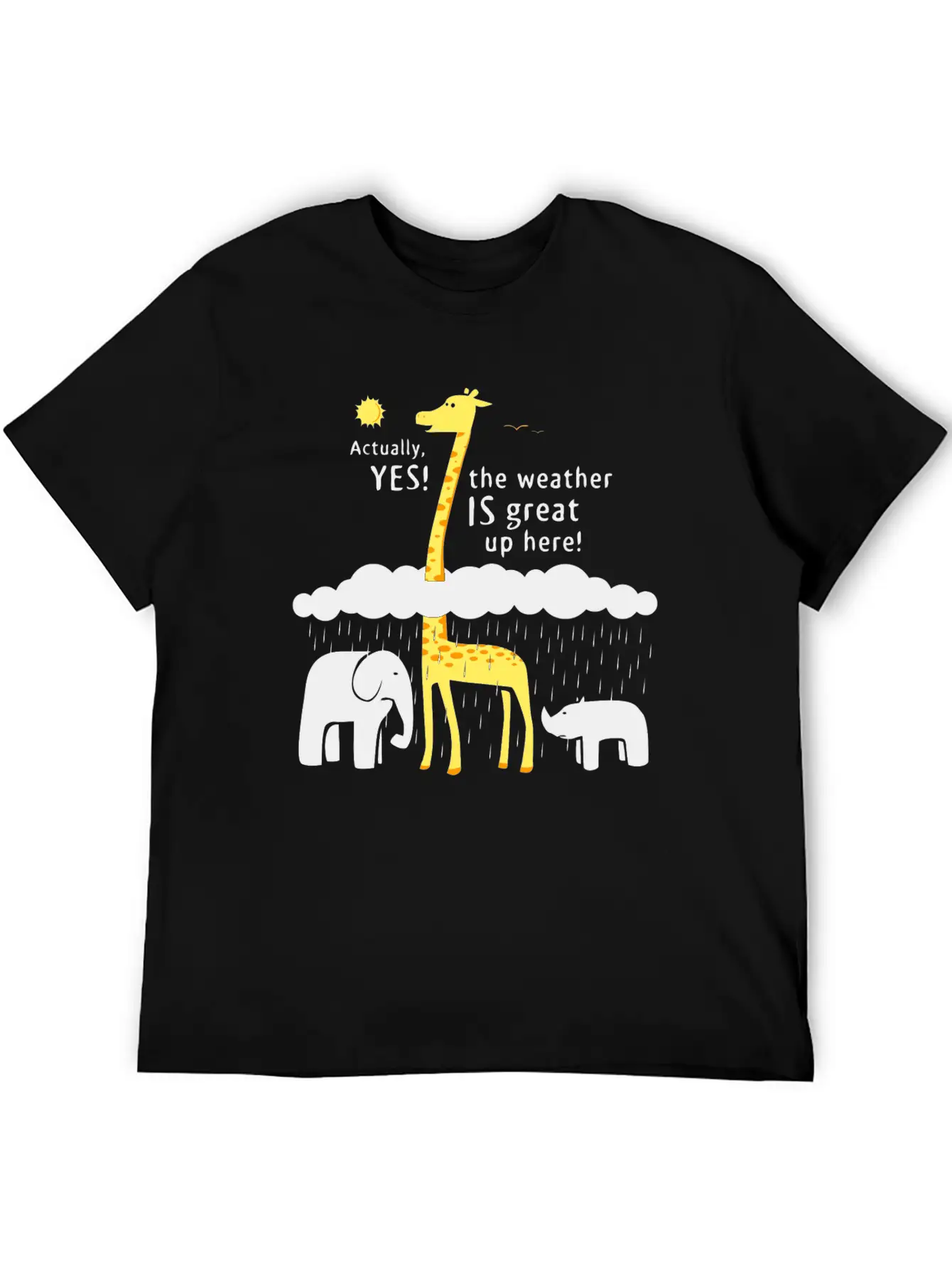 The Weather Is Great Up Here Breathable Soft Cotton T-Shirt – Timeless Casual Look