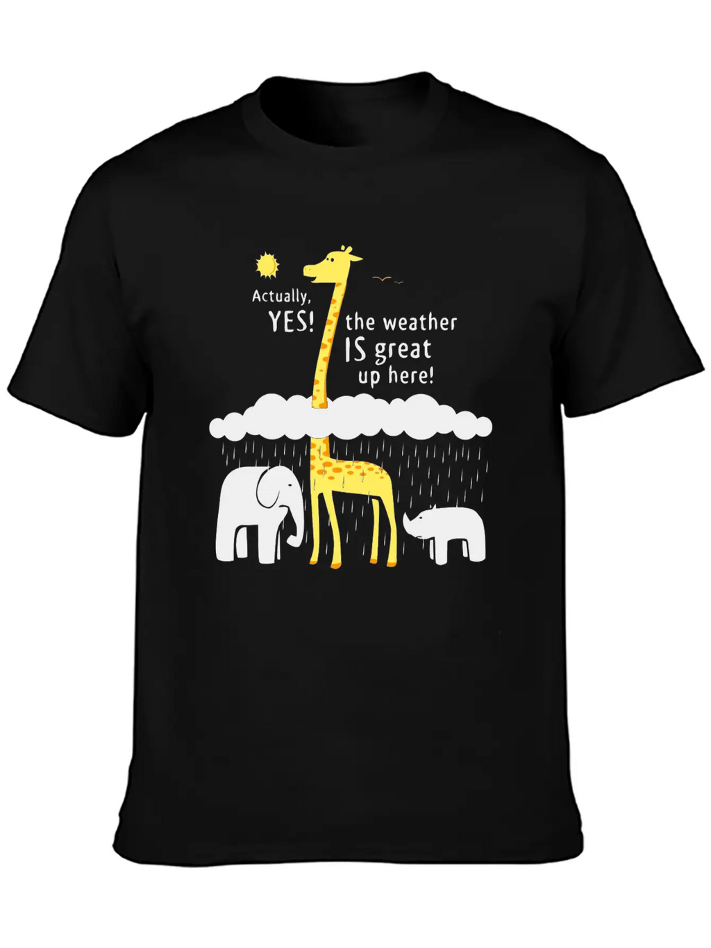 The Weather Is Great Up Here Breathable Soft Cotton T-Shirt – Timeless Casual Look