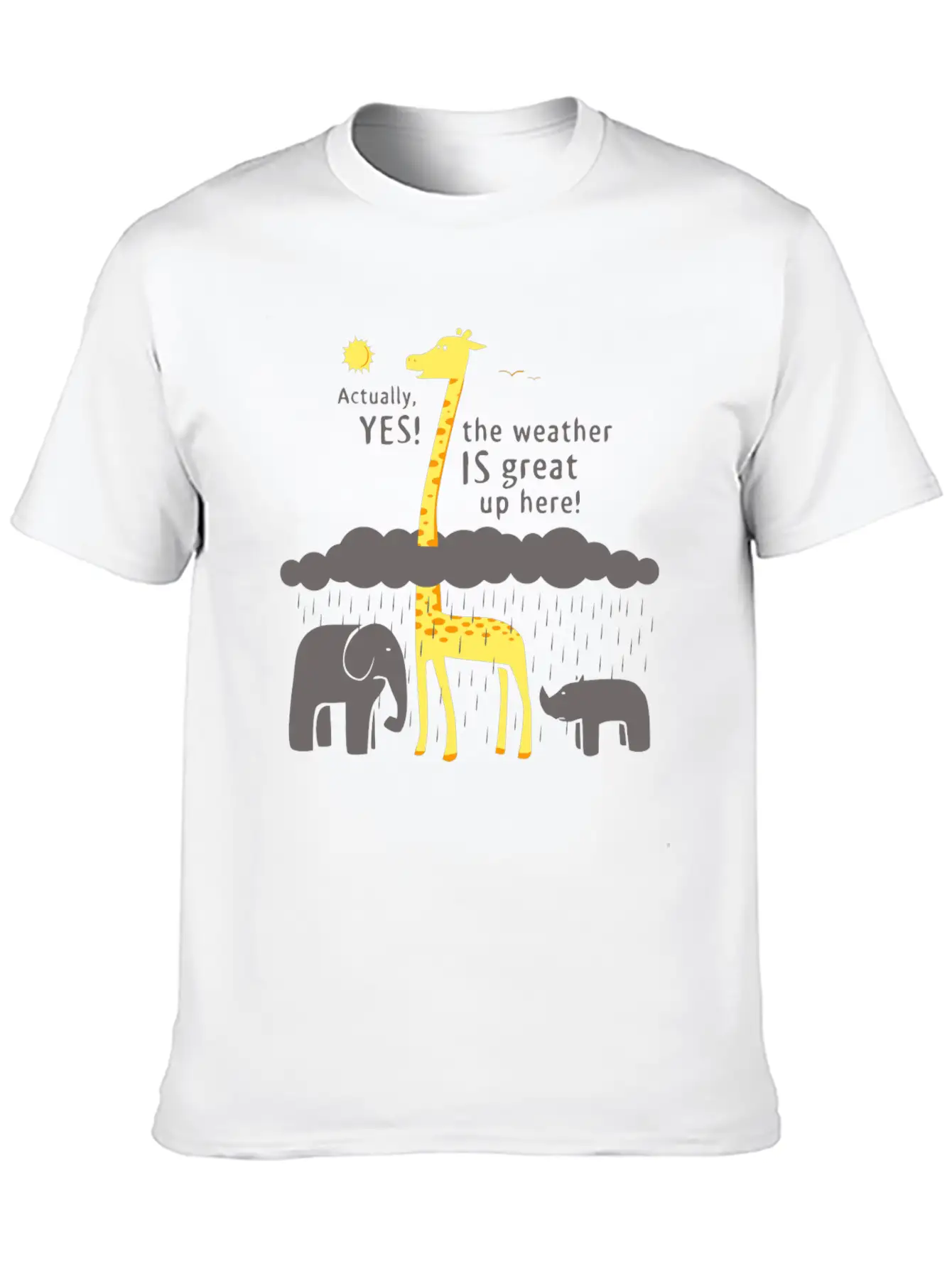The Weather Is Great Up Here Breathable Soft Cotton T-Shirt – Timeless Casual Look