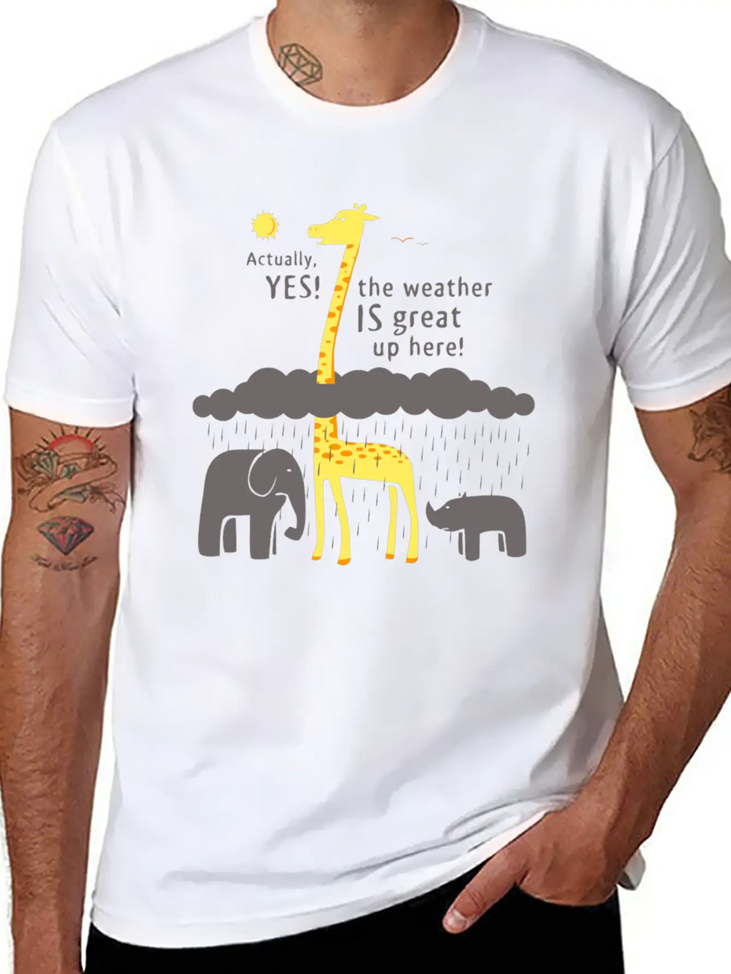 The Weather Is Great Up Here Breathable Soft Cotton T-Shirt – Timeless Casual Look