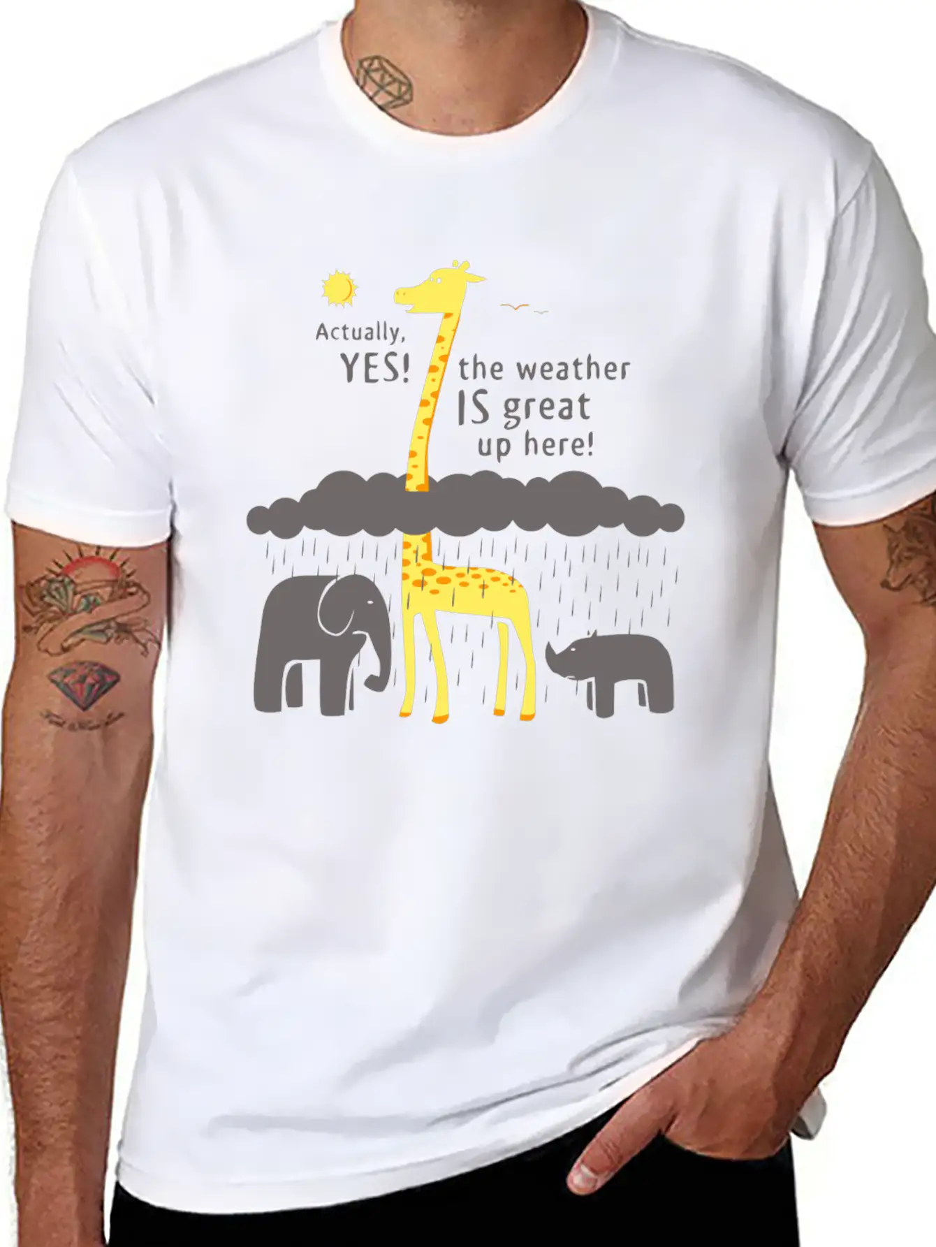 The Weather Is Great Up Here Breathable Soft Cotton T-Shirt – Timeless Casual Look