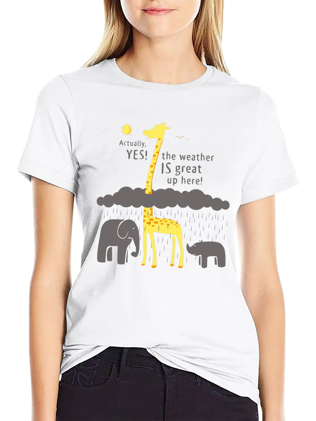 The Weather Is Great Up Here Breathable Soft Cotton T-Shirt – Timeless Casual Look