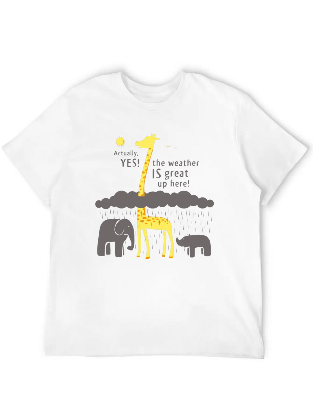 The Weather Is Great Up Here Breathable Soft Cotton T-Shirt – Timeless Casual Look