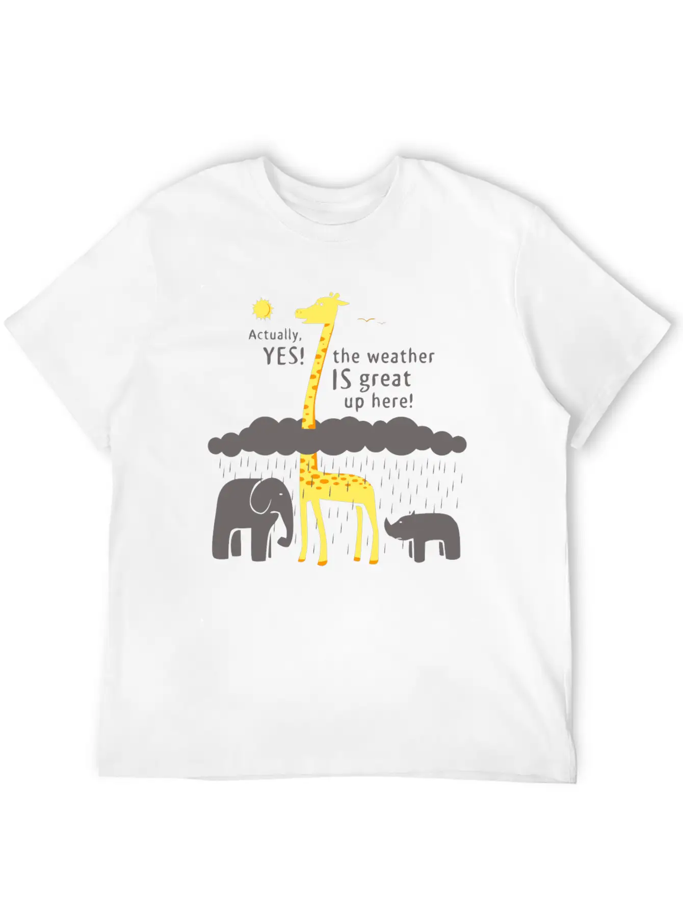 The Weather Is Great Up Here Breathable Soft Cotton T-Shirt – Timeless Casual Look