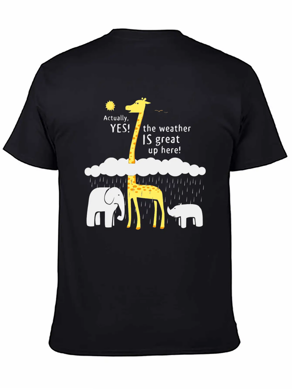 The Weather Is Great Up Here Breathable Soft Cotton T-Shirt – Timeless Casual Look
