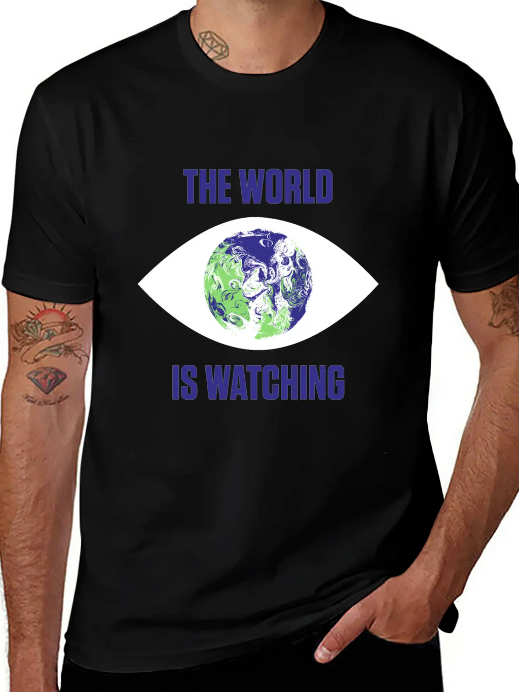 The World Is Watching Climate Change Activist Gift Unisex Casual T-Shirt – Clean Design For Daily Comfort