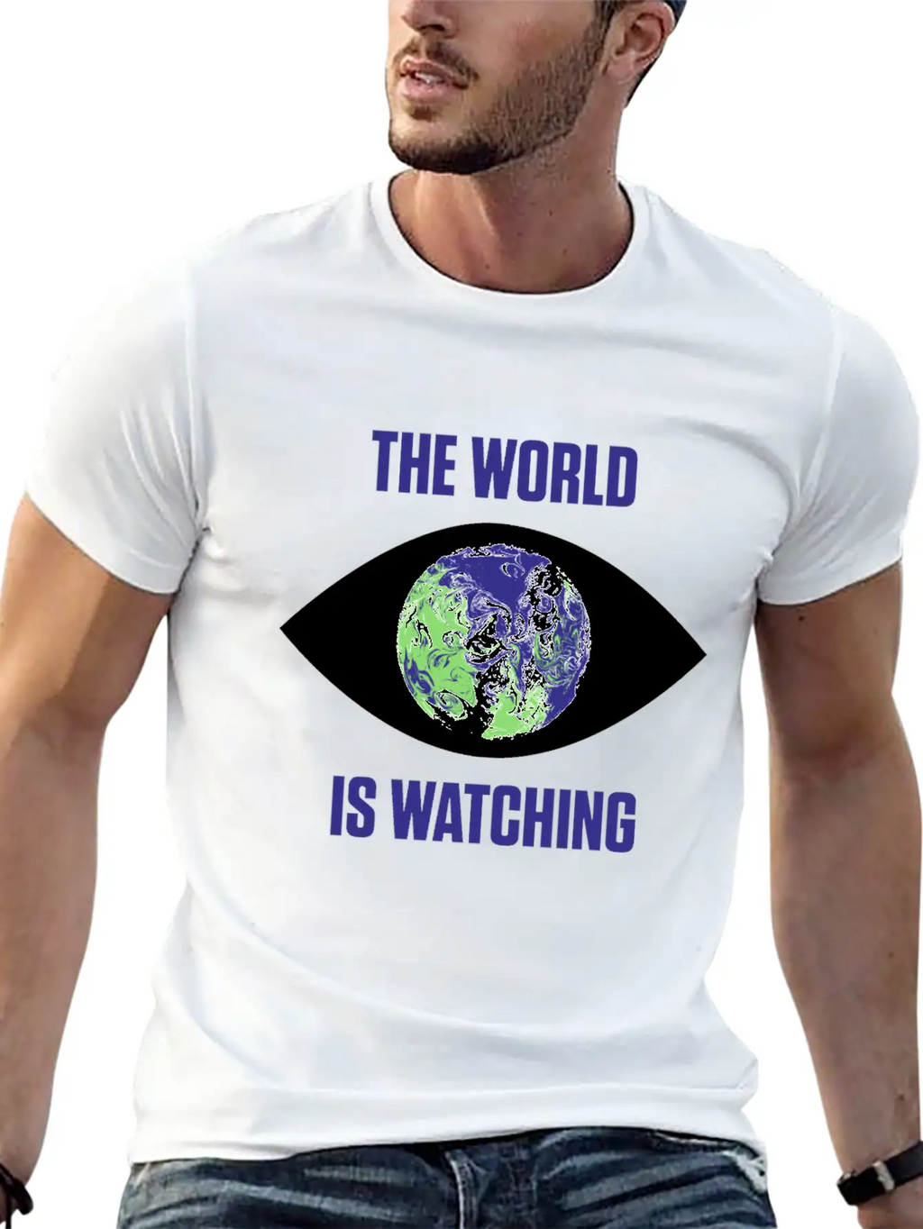 The World Is Watching Climate Change Activist Gift Unisex Casual T-Shirt – Clean Design For Daily Comfort
