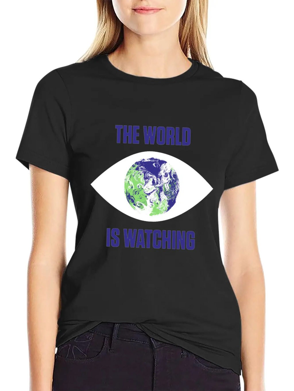 The World Is Watching Climate Change Activist Gift Unisex Casual T-Shirt – Clean Design For Daily Comfort