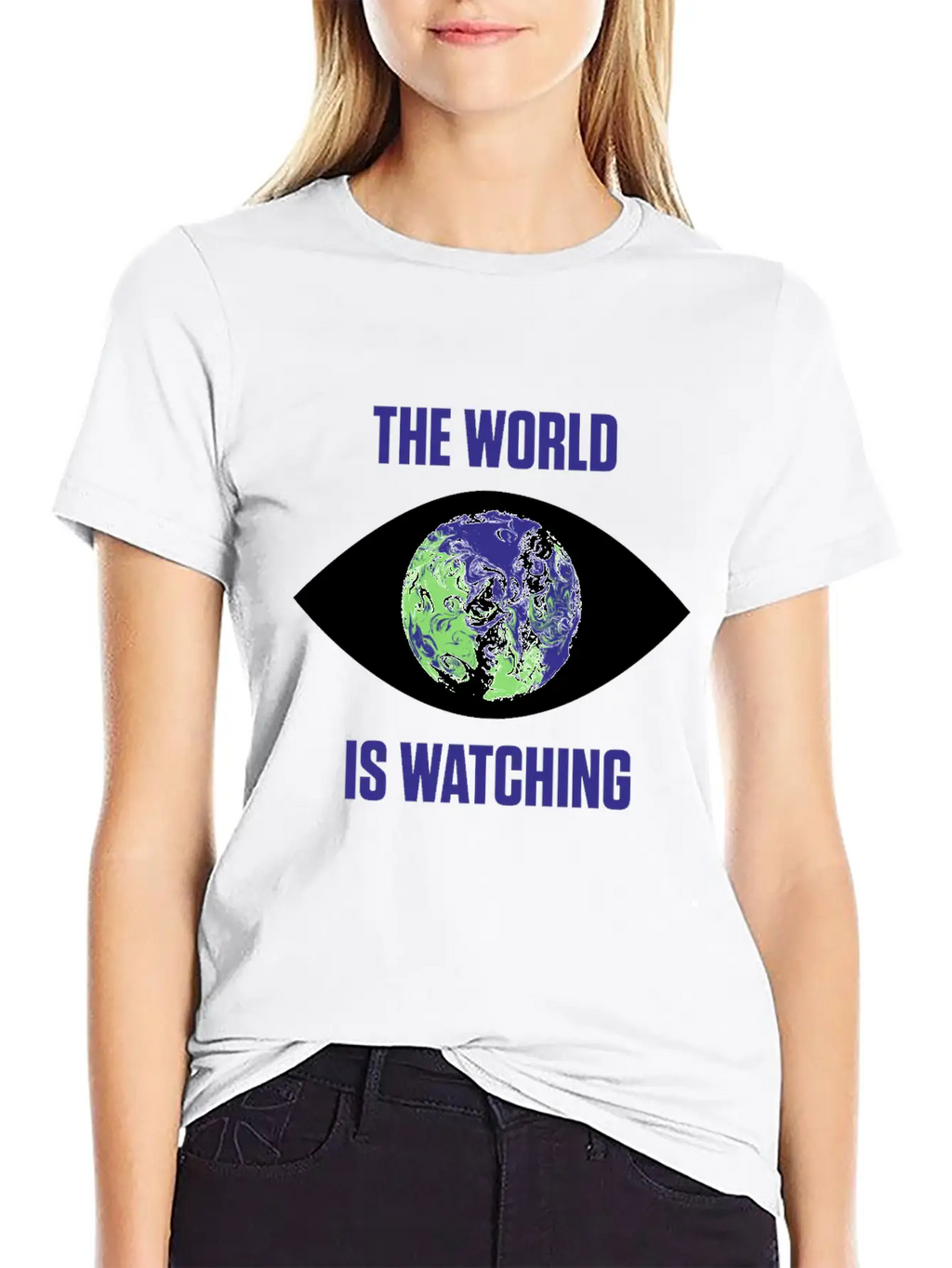 The World Is Watching Climate Change Activist Gift Unisex Casual T-Shirt – Clean Design For Daily Comfort