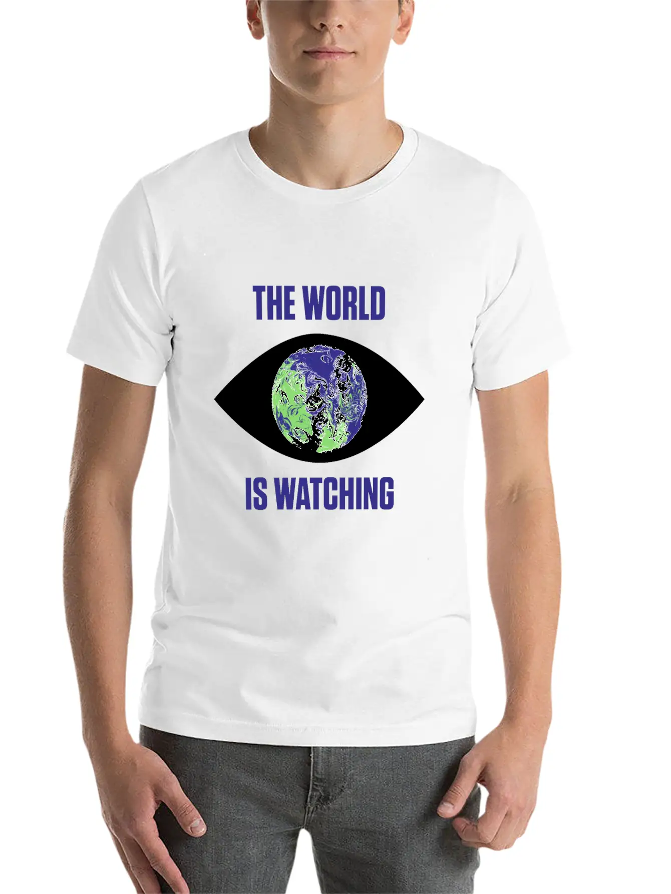 The World Is Watching Climate Change Activist Gift Unisex Casual T-Shirt – Clean Design For Daily Comfort