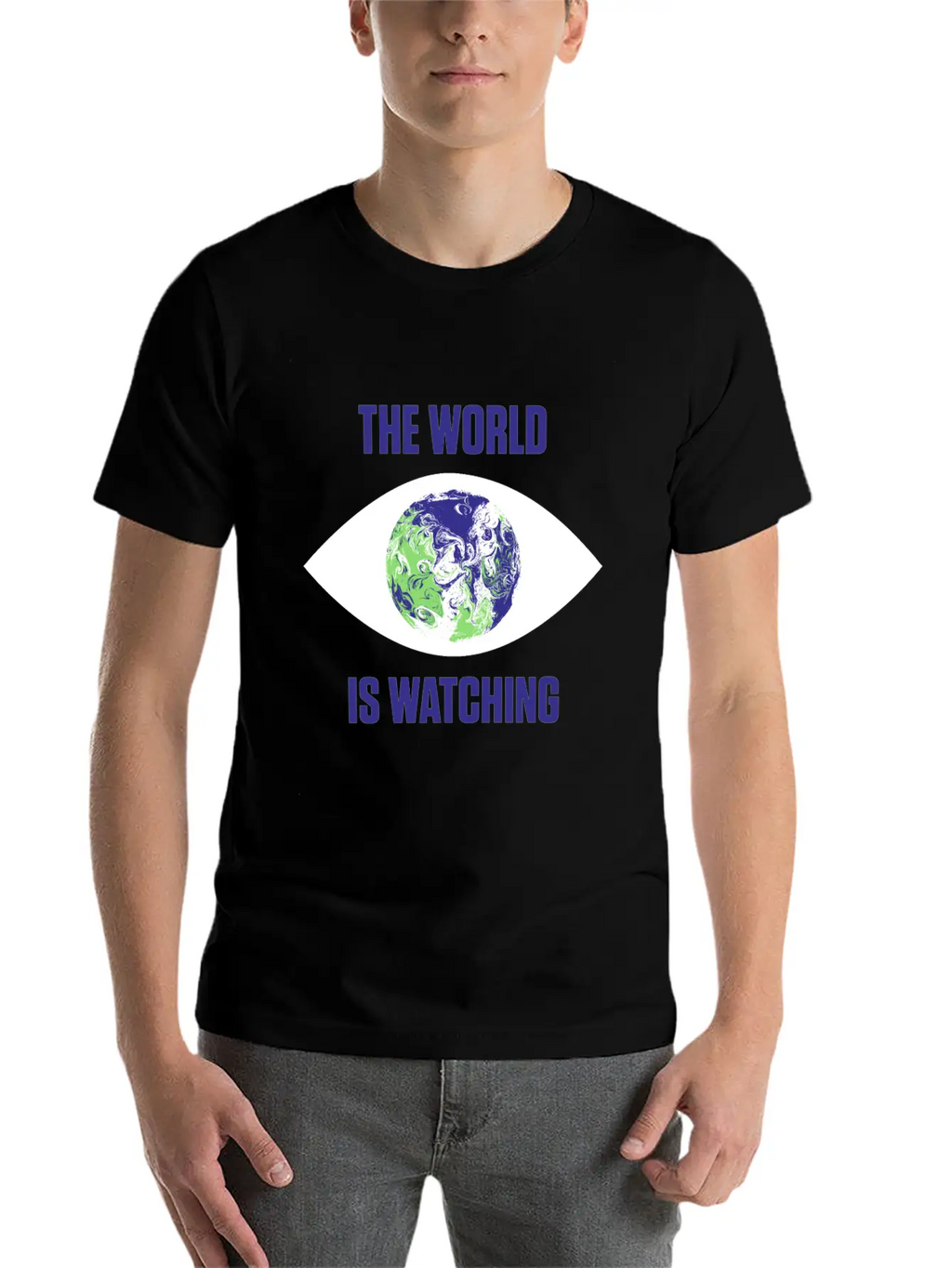 The World Is Watching Climate Change Activist Gift Unisex Casual T-Shirt – Clean Design For Daily Comfort