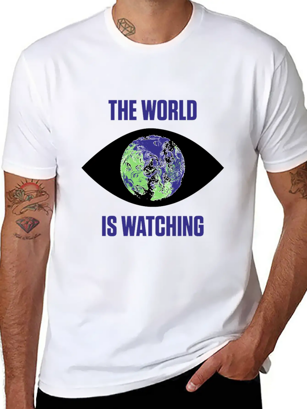 The World Is Watching Climate Change Activist Gift Unisex Casual T-Shirt – Clean Design For Daily Comfort