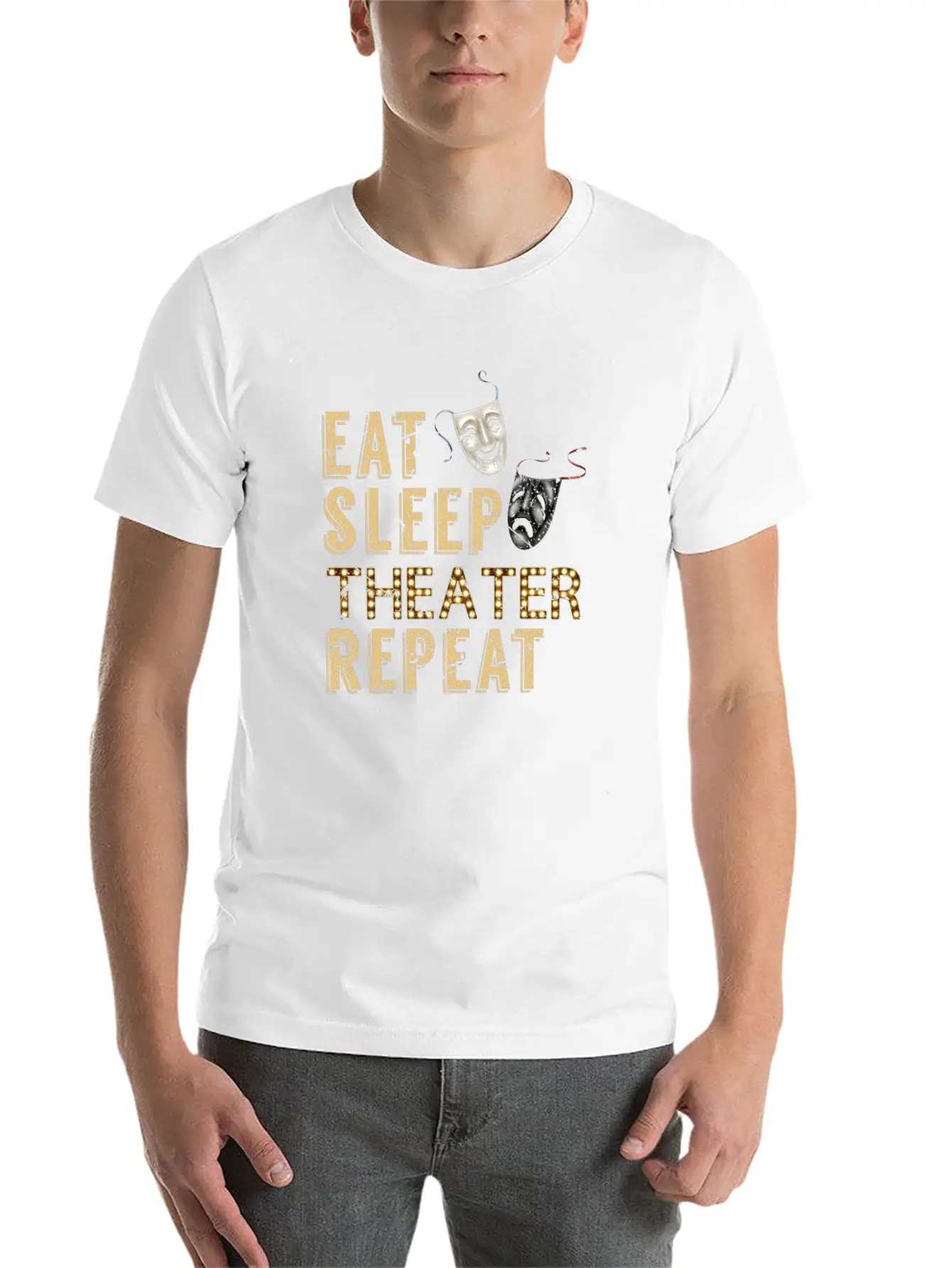 Theatre Passion Unisex Casual T-Shirt – Clean Design For Daily Comfort