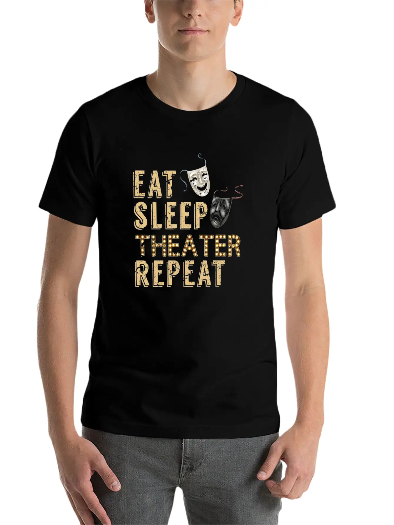 Theatre Passion Unisex Casual T-Shirt – Clean Design For Daily Comfort