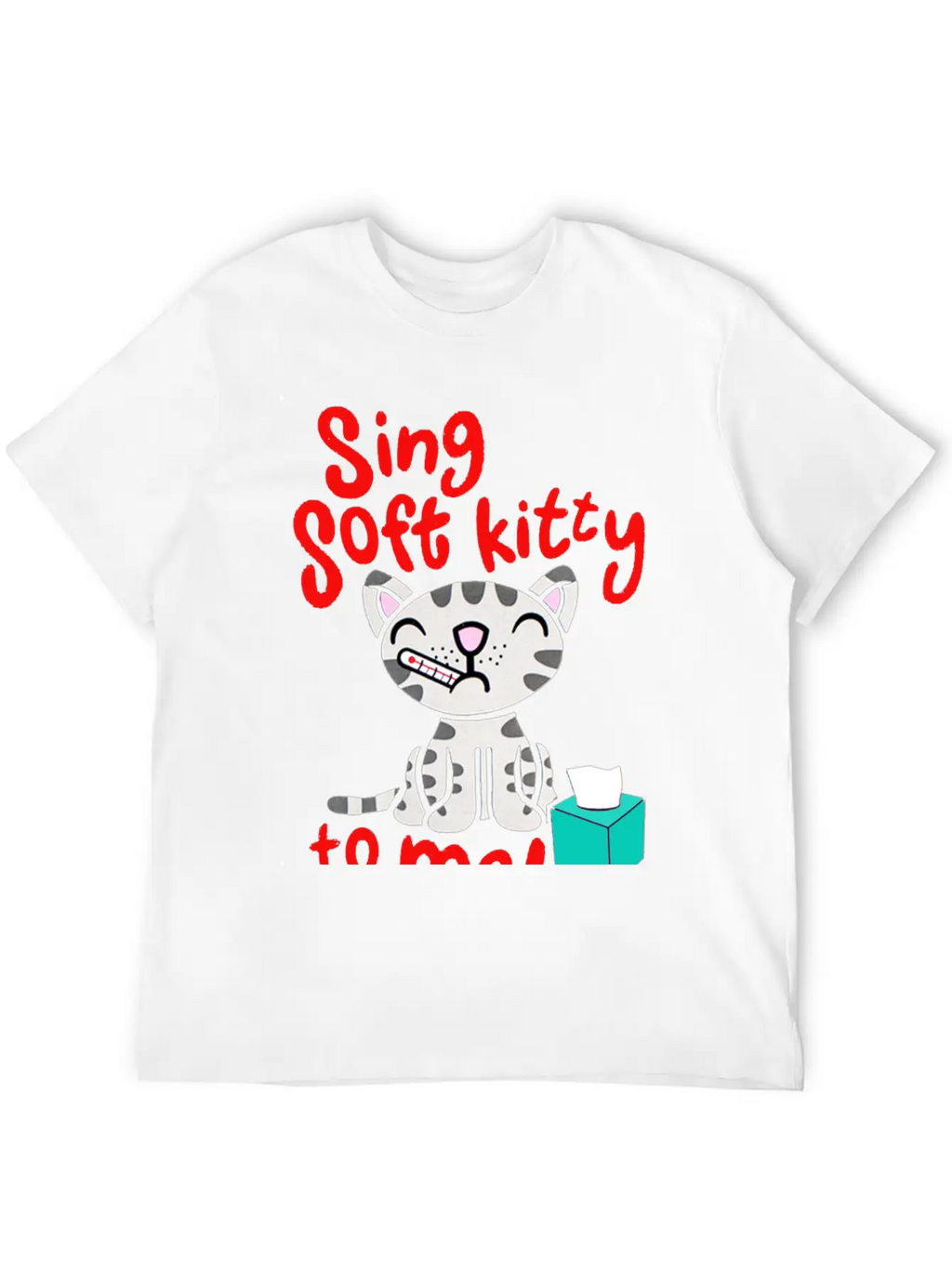 Theory Sing Soft Kitty Song Unisex Short Sleeve Soft Cotton T-Shirt – Casual Everyday Wear