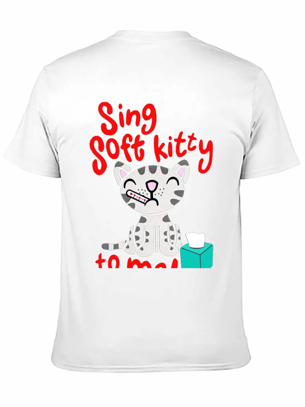 Theory Sing Soft Kitty Song Unisex Short Sleeve Soft Cotton T-Shirt – Casual Everyday Wear