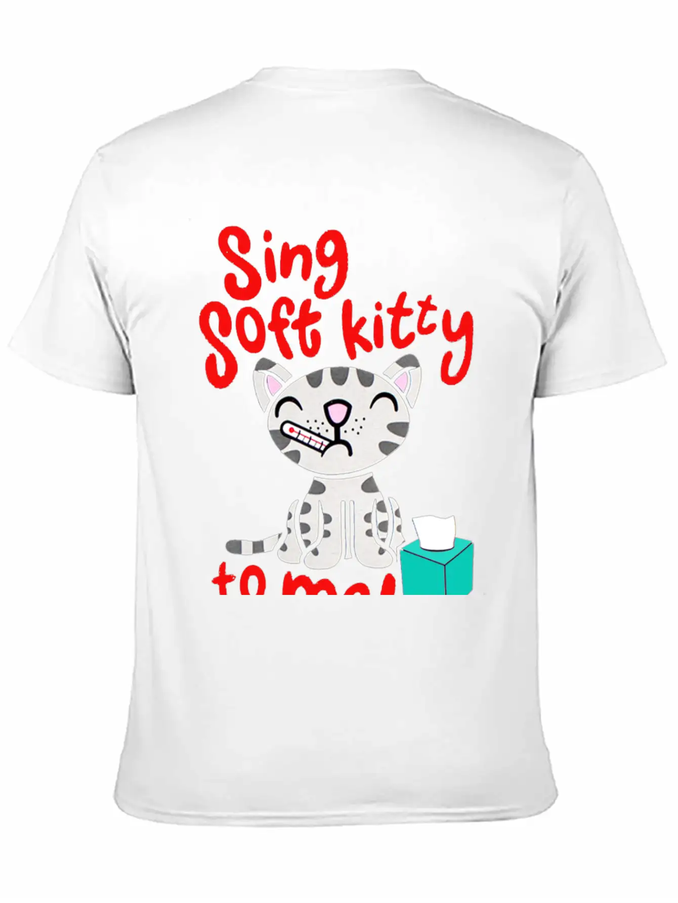 Theory Sing Soft Kitty Song Unisex Short Sleeve Soft Cotton T-Shirt – Casual Everyday Wear