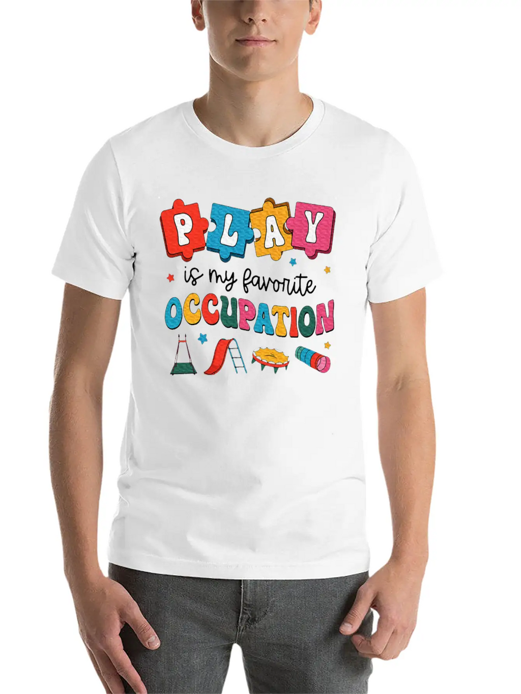 Therapy Play Is My Favorite Occupation Unisex Casual T-Shirt – Clean Design For Daily Comfort