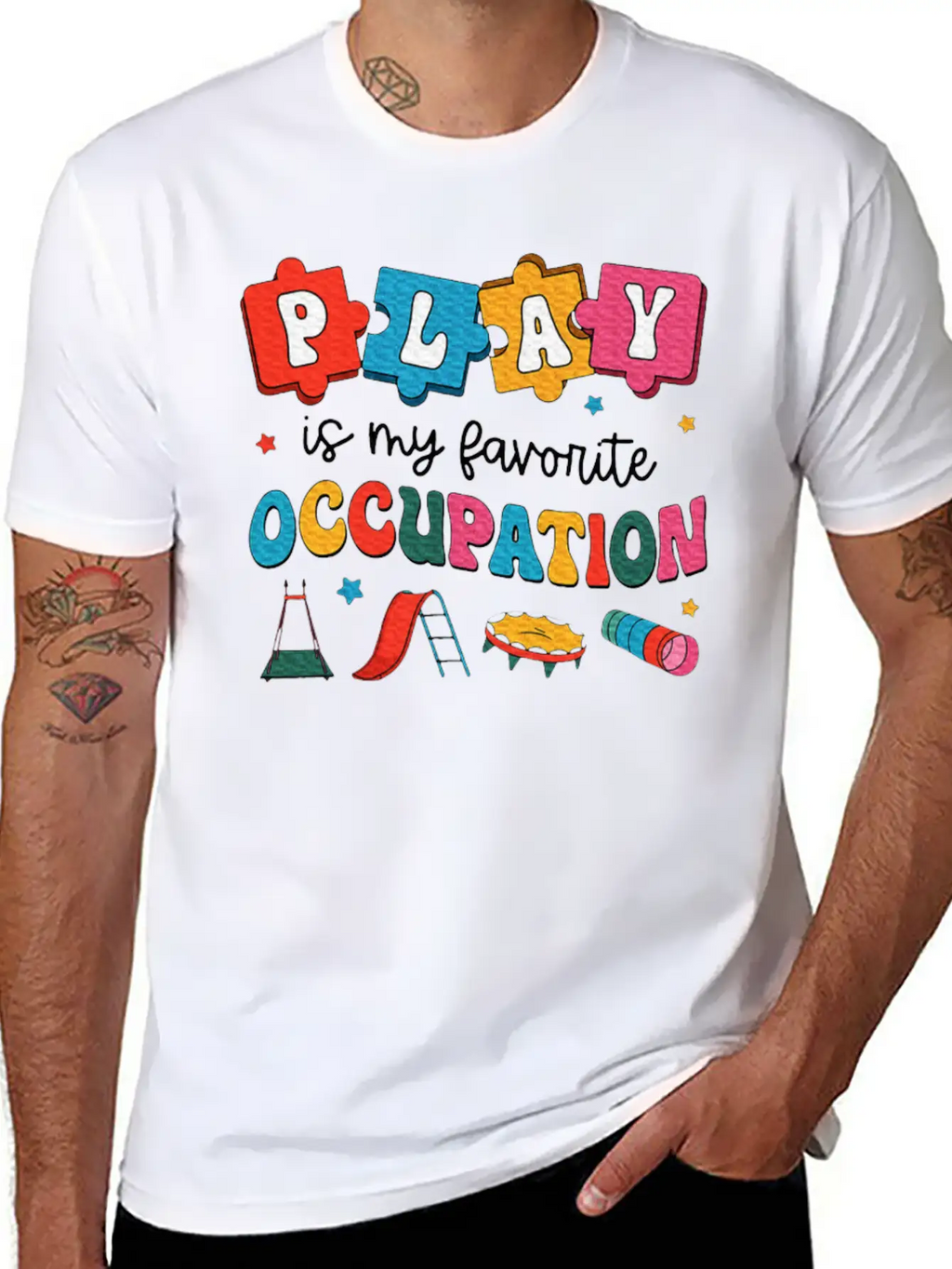 Therapy Play Is My Favorite Occupation Unisex Casual T-Shirt – Clean Design For Daily Comfort
