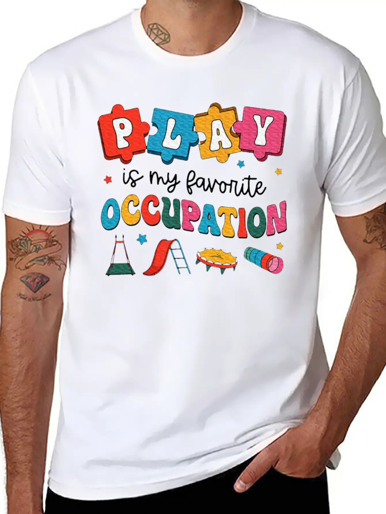 Therapy Play Is My Favorite Occupation Unisex Casual T-Shirt – Clean Design For Daily Comfort