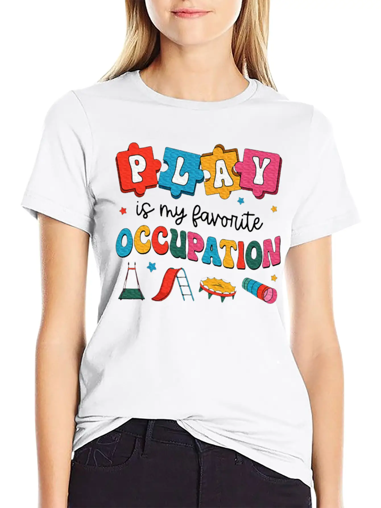 Therapy Play Is My Favorite Occupation Unisex Casual T-Shirt – Clean Design For Daily Comfort