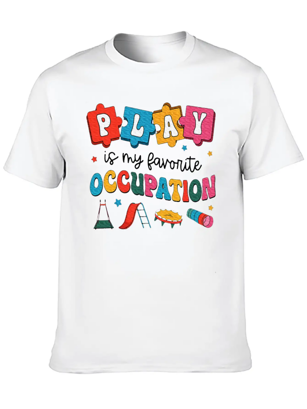 Therapy Play Is My Favorite Occupation Unisex Casual T-Shirt – Clean Design For Daily Comfort