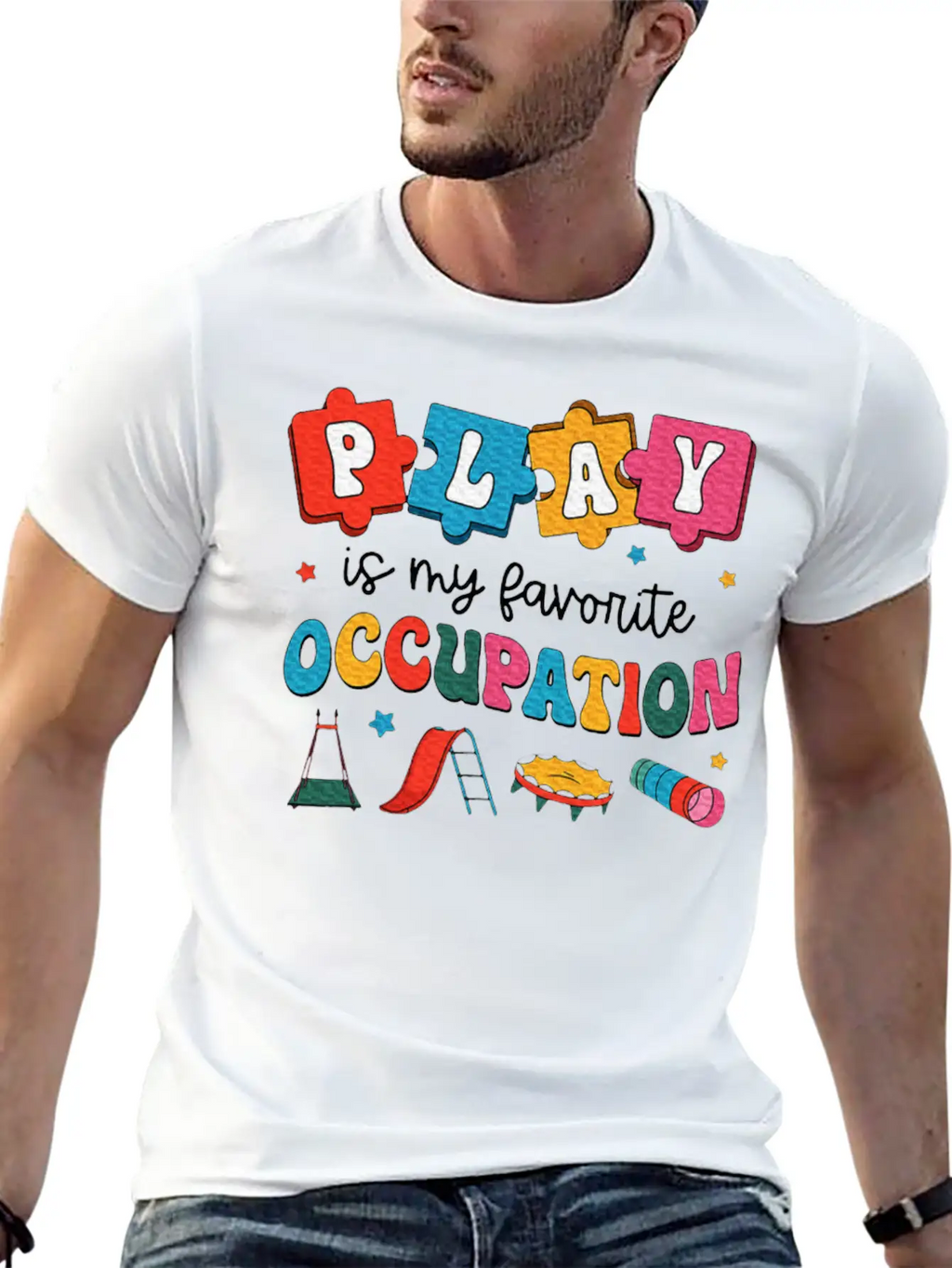 Therapy Play Is My Favorite Occupation Unisex Casual T-Shirt – Clean Design For Daily Comfort