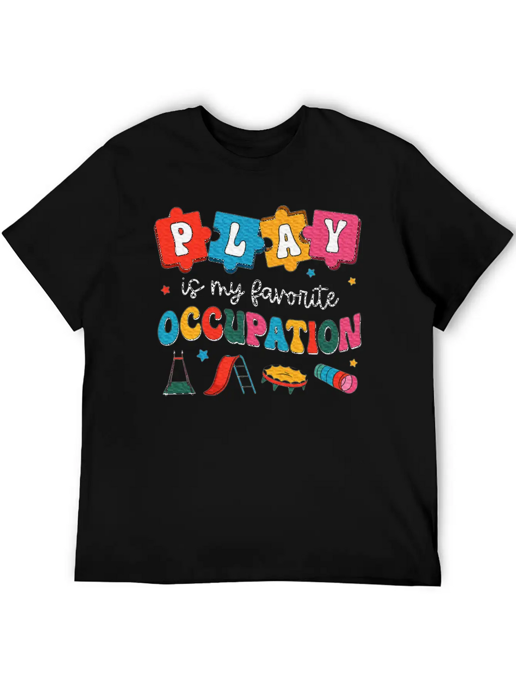 Therapy Play Is My Favorite Occupation Unisex Casual T-Shirt – Clean Design For Daily Comfort