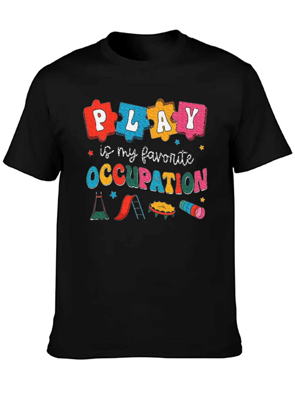 Therapy Play Is My Favorite Occupation Unisex Casual T-Shirt – Clean Design For Daily Comfort